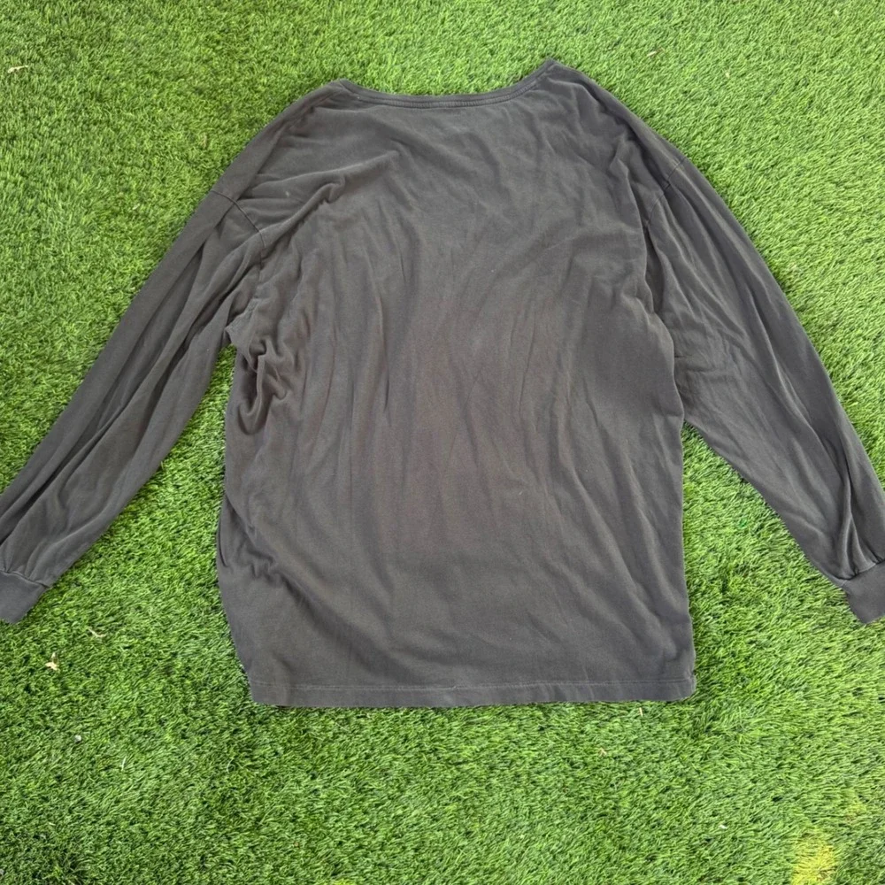 Polo Ralph Lauren Classic Gray Long Sleeve T-Shirt Red‎ Pony Logo 2XLT Tall
